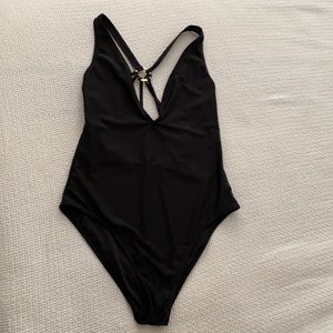 ASOS one piece bathing suit  with plunge neckline